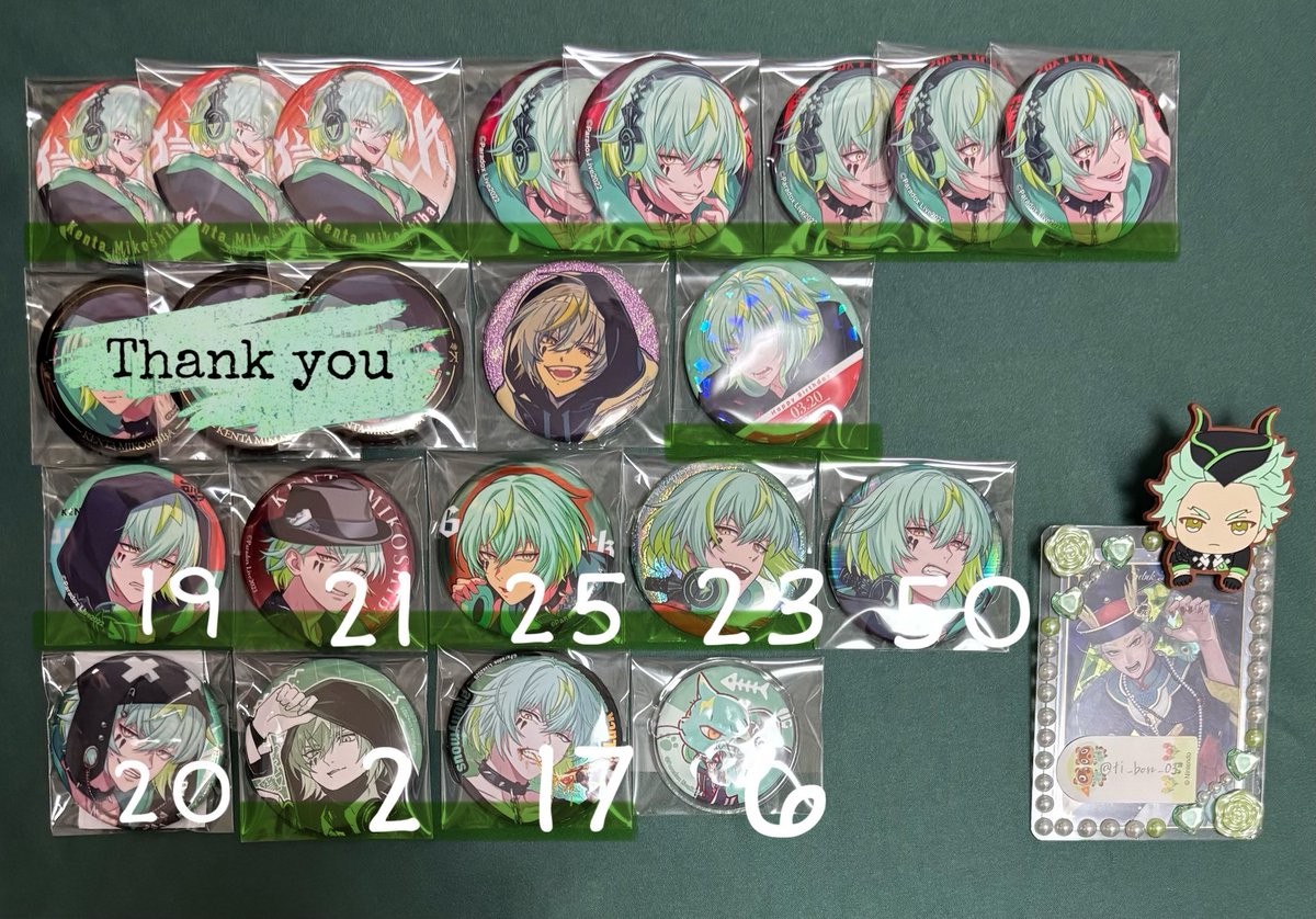 ti_bon_03's tweet photo. 【譲渡/買取】ParadoxLive パラライ 缶バッジ

【譲】画像参照

【求】〜定価+送料

＊🟥は倍数、🟩は指定の同数抱き合わせ
＊回収やめるためお譲りにだしています

お気軽にお声掛けください🙇‍♂️ https://t.co/Wg3yOmHGr3