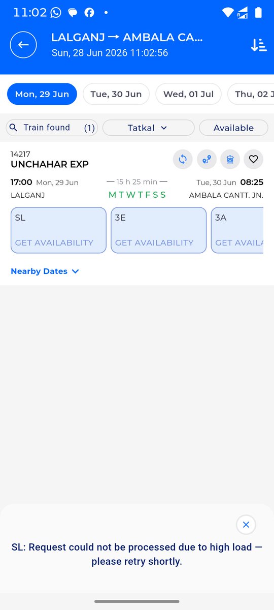 avsomevanshi's tweet photo. Your site is facing high load and never opened asked to retry and when open all seats were booked ? Who booked these seats when your site was experiencing high load? Your agents? @IRCTCofficial @RailMinIndia https://t.co/Nd2A8YmHoB