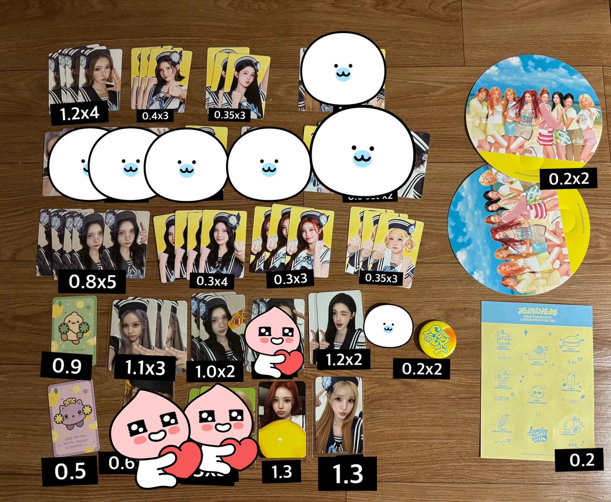 heytea77's tweet photo. 하츠투하츠 레몬탱 팝업 엠디 굿즈 양도해요😄
wts) h2h lemontang pop up goods md 

carmen jiwoo 오마모리 티셔츠 돌 키링
미공포 포토카드 트레카 pob photocard trading card 카르멘 지우 유하 스텔라 주은 에이나 이안 예온 특전
hearts2hearts 하투하 컴백
lemon mini doll keyring 양도 sell https://t.co/0K4Ij4zKsp