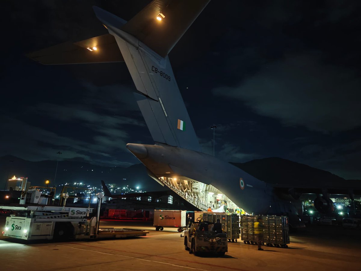 AdityaRajKaul's tweet photo. India’s Operation Amistad to help Venezuela. https://t.co/O49rfS7hUF