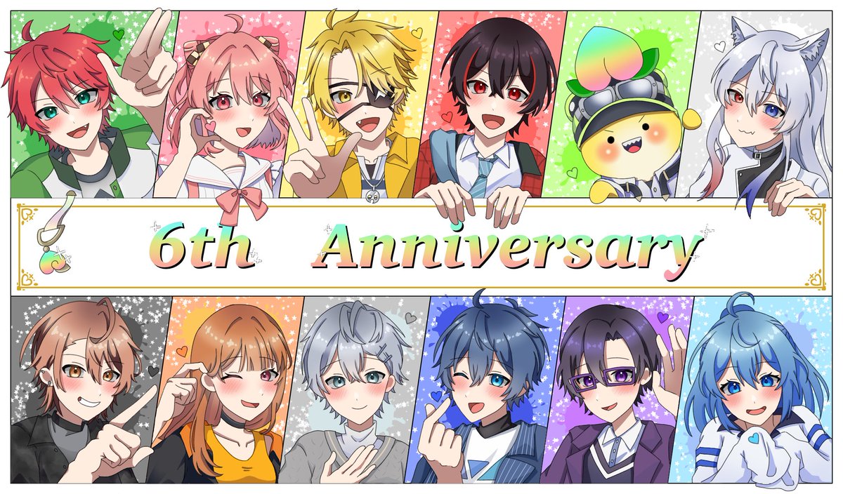 fujikocp's tweet photo. 6周年おめでとうございます🥳🎉
みんな本当に大好きです❤️
#からぴち #ぴちあーと #からぴち6周年 https://t.co/aZWUEvmo6B