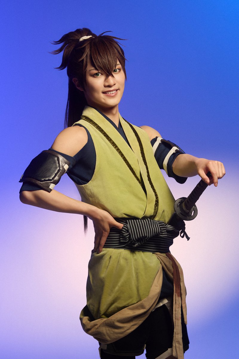 m_hakuoki's tweet photo. 🟦ミュージカル『薄桜鬼 真改』黎明録
キャラクタービジュアル②

沖田総司 役：中本大賀
斎藤一 役：三井淳平
藤堂平助 役：平松來馬
原田左之助 役：藤田浩太朗

https://t.co/V6tSlPyGsx

#薄ミュ #真改 #黎明録 https://t.co/DpQRPHemWg