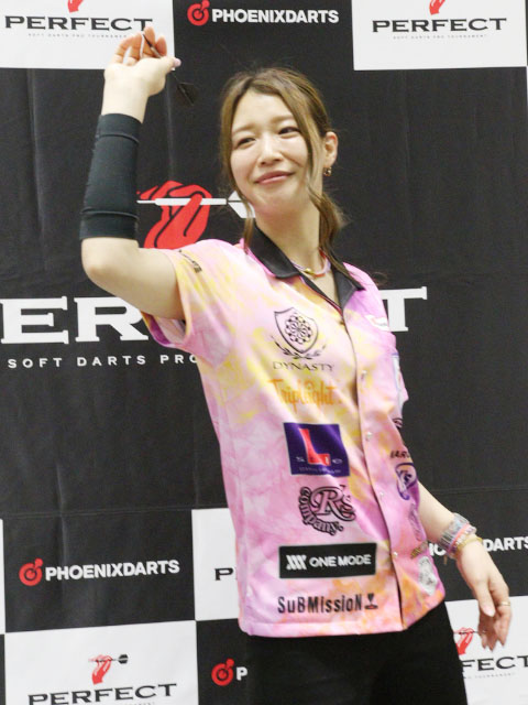 prodarts's tweet photo. 🍑PERFECT第8戦 福島大会🍑

【Channel #2】では、
鎌田 愛プロ vs 吉牟田 凜プロの試合を配信！

#ダーツ
#PERFECT
#パーフェクト https://t.co/yYGbYreydK