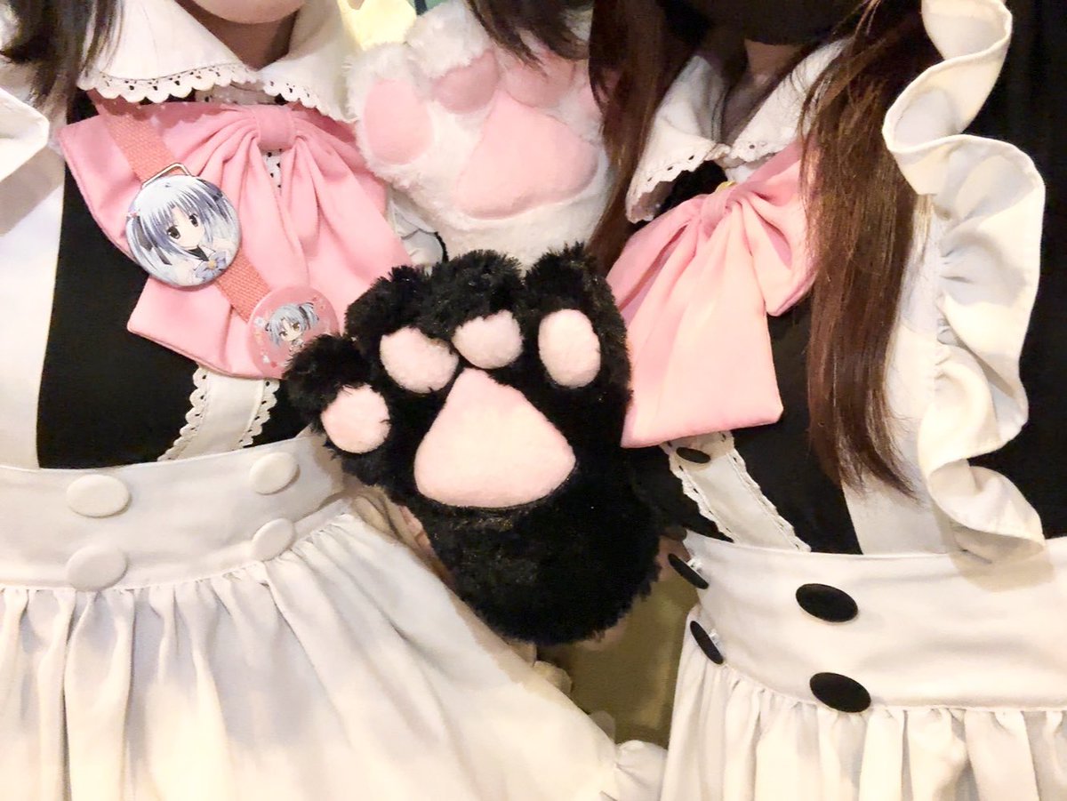 Zz_himaid's tweet photo. 🐾でんぱ☆メイドカフェオープンです🐾

本日は猫耳イベントです☆(≡ ΦωΦ ≡)
猫耳メイドに萌えるにゃー！！🔥

ねむりひめP♂(@Zz_hime)
かやの(@kayano150)

↓チェキ通販はリプ欄↓ https://t.co/GxJ78wIzcY