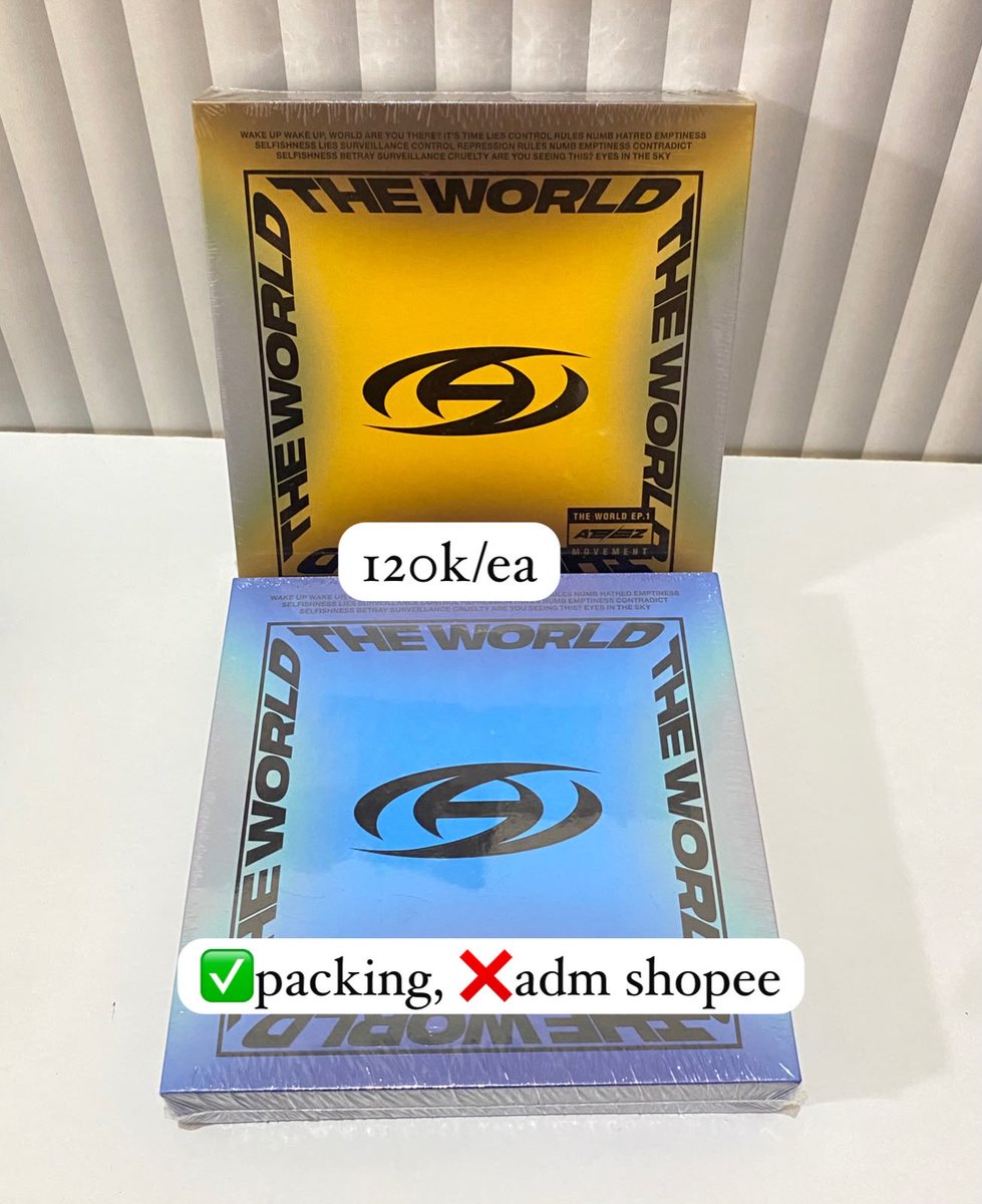 Yentaegi's tweet photo. Wts ready ina
Album ateez album mark album ald1 star road album jnjm boothside

✅ packing
❌ adm shopee
🏠 jateng

Wts album kpop murah nct alphadriveone jeno jaemin ateez the world https://t.co/gJwed0cED0