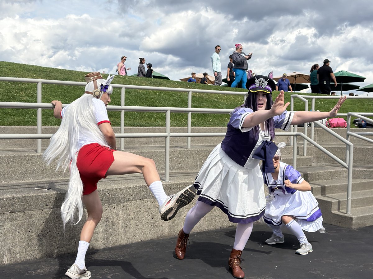maullarmaullar's tweet photo. Had a great time at the @TracenNW meetup at Emerald Downs! Hope to see you all at the next PNW Umamusume event! 🐴 https://t.co/wmLeZgPtx2