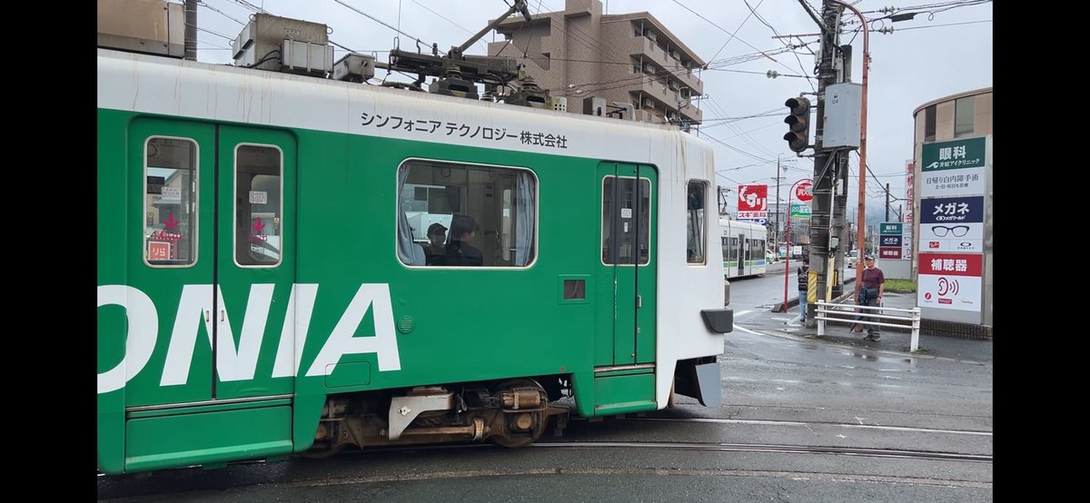 ipunoshippo's tweet photo. 井原電停の急カーブも見た https://t.co/8dF5rm1f4m