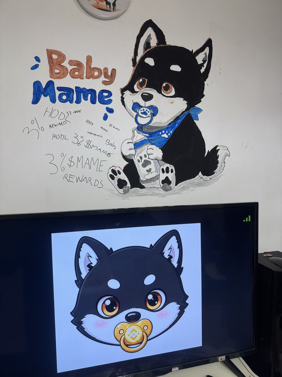 Fredy_226's tweet photo. @Baby_Mame_Bnb is all about community, as a member of such a beautiful group I have decided to join the #art contest and showcase my skills for the community, my art represents #babymeme giving out 3% #mame tokens rewards to holders @RomanMakerov @bsc_daily @DoxxedGuy @AshCrypto https://t.co/Z5IUF5Suyj