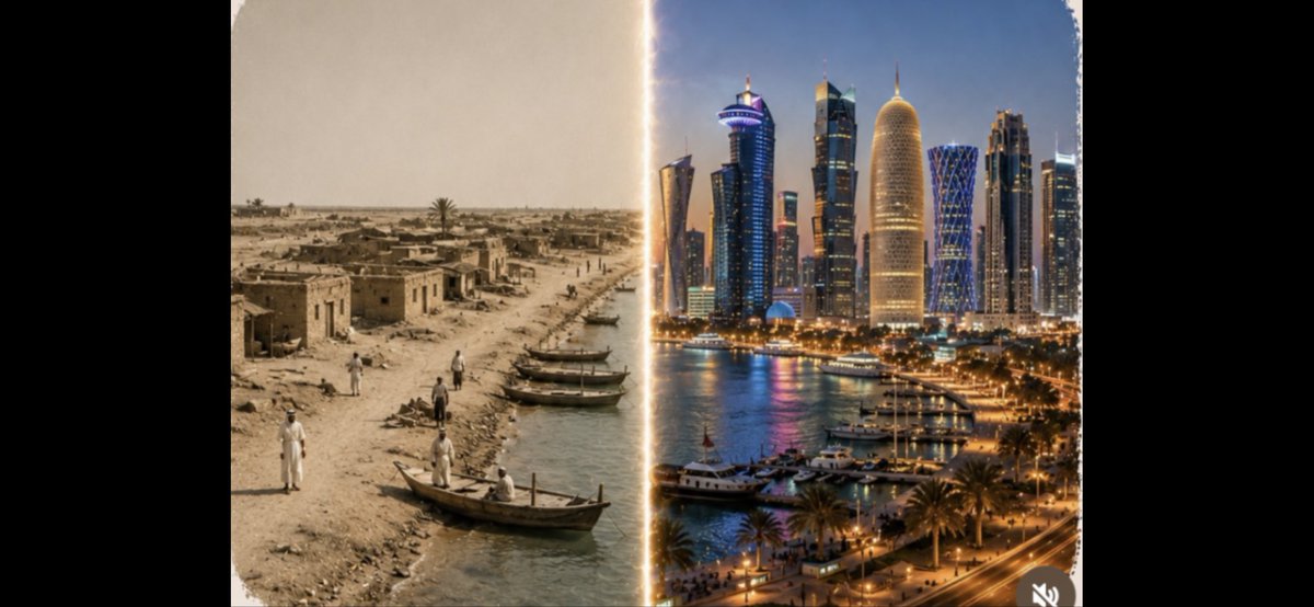 GAlhail's tweet photo. هناك مدن تحولت من افقر الدول إلى أغنى الدول خلال 50 عام فقط . بفضل الله ومن ثم قياداتها وشعوبها . من أمثلتها قطر https://t.co/z6WbEy52w9