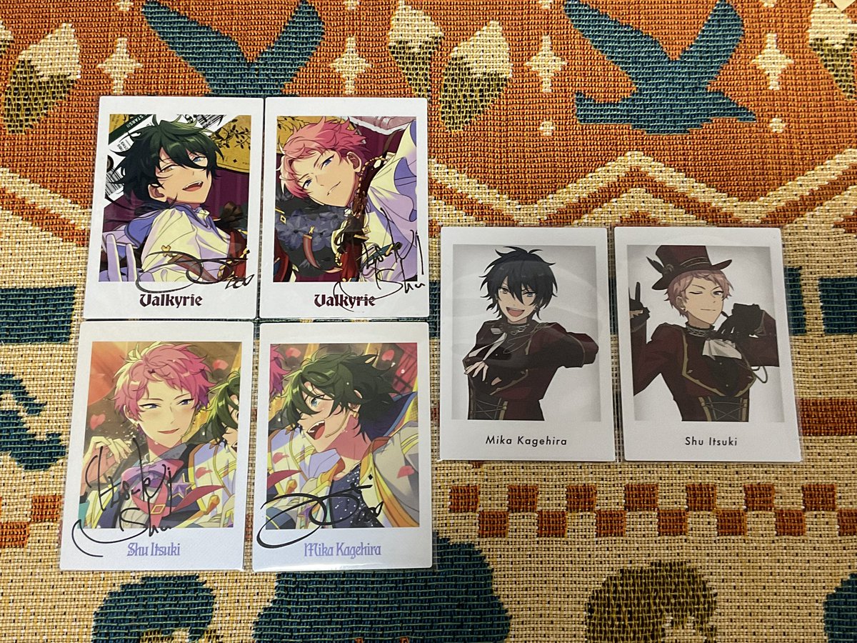 yonnuu25's tweet photo. 交換 買取 あんスタ ぱしゃっつ TRIP 10th 特典

譲）他ツイートの譲 > 定価〜

求）画像の 宗,みか 各1枚

①Yahooフリマ(+送料手数料)

2人同時になるべくまとめてのお取引希望です🙇🏻

検索からでもお気軽にお声がけください🌹 https://t.co/4t0k6mYnLq