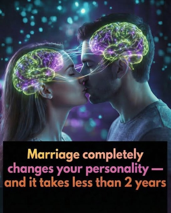 Rainmaker1973's tweet photo. Marriage triggers universal personality changes in less than two years.

Marriage goes far beyond a legal or social commitment—it acts as a powerful catalyst for genuine psychological shifts in both partners. A landmark longitudinal study followed 169 heterosexual newlywed couples, assessing their Big Five personality traits (openness, conscientiousness, extraversion, agreeableness, and neuroticism) at 6, 12, and 18 months post-wedding. The findings reveal consistent patterns of change that emerge early in marriage, largely independent of factors like age, premarital cohabitation, or the presence of children.

Husbands typically showed increases in conscientiousness, becoming more responsible, organized, and dependable—traits that support the demands of shared life and household stability. Wives, on the other hand, experienced notable declines in neuroticism, reporting reduced anxiety, anger, and emotional volatility, which translated into greater overall emotional stability.

However, these adaptations came with trade-offs. Both partners tended to become less open to new experiences, possibly as they settled into familiar domestic routines and routines. Extraversion also declined, with couples often prioritizing their relationship over wider social networks, leading to fewer outings and interactions with friends. Additionally, agreeableness decreased for both husbands and wives, suggesting that as the initial "courtship mask"—the idealized, highly accommodating behavior of early romance—fades, partners may become less patient and more prone to friction in everyday interactions.

These shifts appear remarkably universal across the sample, occurring regardless of baseline differences. While some changes (like heightened conscientiousness in men or reduced neuroticism in women) correlated with higher marital satisfaction over time, others (such as drops in agreeableness) highlight potential sources of strain.

Because these personality transformations are largely inevitable, experts emphasize that marital longevity depends not just on initial compatibility but on deliberate efforts to cultivate self-control, patience, and forgiveness. Couples who actively work to adapt to these evolving dynamics are better positioned to maintain a healthy, satisfying relationship as the honeymoon phase gives way to long-term partnership.

[Lavner, J. A., Karney, B. R., & Bradbury, T. N. "Personality change among newlyweds: Patterns, predictors, and associations with marital satisfaction over time." Developmental Psychology, 54(6), 1172–1185. DOI: 10.1037/dev0000491]