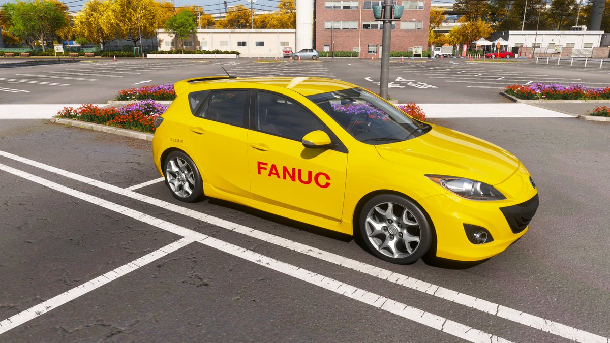 nanayontac's tweet photo. FANUCの営業車（デザイン共有中）
#ForzaHorizon６ 
＃FH6 https://t.co/LzBiLiHXXZ