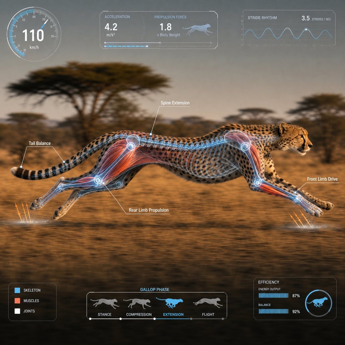 Scientific Animal Motion Analysis HUD