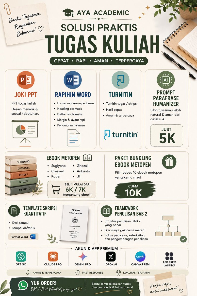 simplegurlyap's tweet photo. dm atau cek wa di profile 
Ppt dan word start 15 k tergantung brp banyak 
#zonauangㅤ #joki #belanja #mhs #zonabu https://t.co/oPk731ni3l