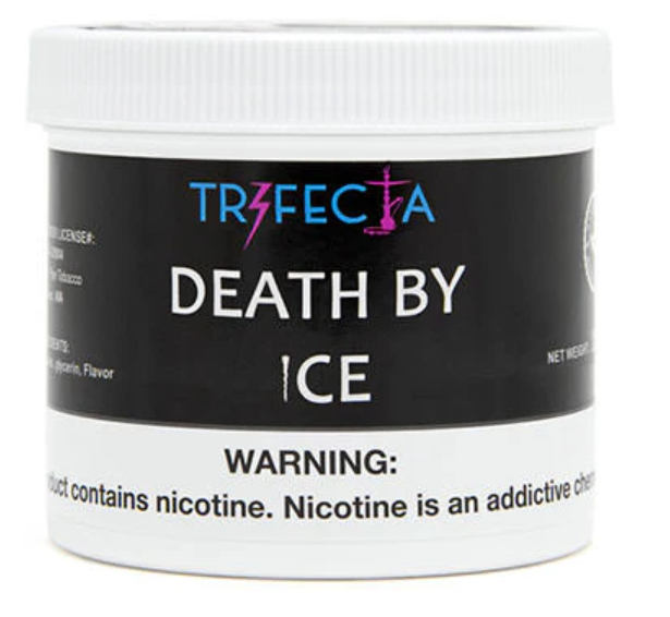 la___shisha's tweet photo. Trifecta "Death by Ice"デスバイアイス🇺🇸⇒意訳すると「凍殺ミント」
スペアミント系で、強烈な冷涼感とともにガツンとくる「ダーク用ミント」として作られました。ダークリーフなので、しっかり強め。どっしり腰を据えて楽しみたい方向け。
https://t.co/SFmOZgKuEZ
#シーシャ #ダークミント https://t.co/Wg4eVRWLwC
