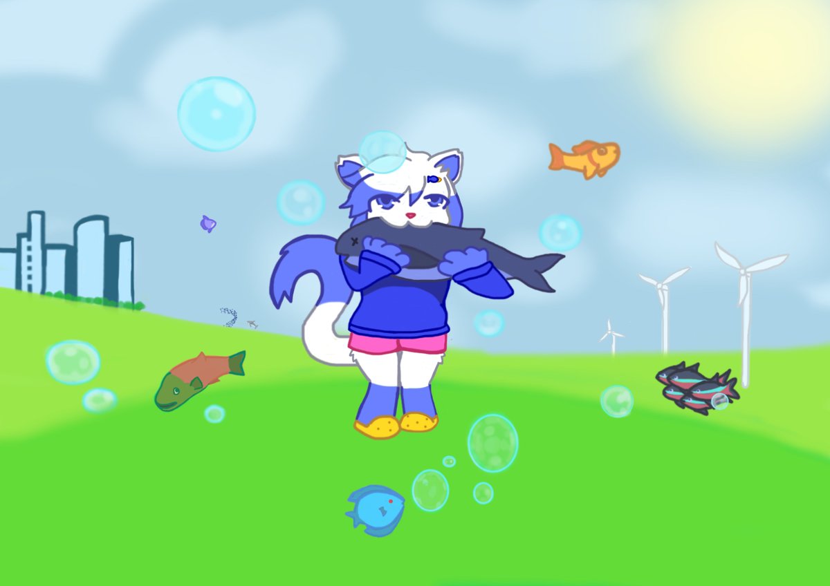 Silvestick's tweet photo. the fish we were promised #yonkagorfanart #yonkagor https://t.co/M6StU0GaEJ