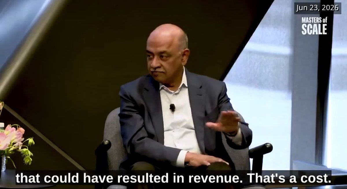 jukan05's tweet photo. Many people point to CSPs already running negative cash flow and ask how on earth CAPEX can keep growing from here.

It is a foolish question.

Look at what Arvind Krishna (IBM CEO) said in a podcast conversation.

“Year one of enterprise AI is a net loss. That is exactly why 80 percent of companies right now look like they have failed. It comes down to more engineers, higher token costs, and opportunity cost.

Year two is precisely when the 10x return kicks in. Most companies are not failing at AI. They are simply at the worst point on the curve, right before ROI compresses and improves.”

Ultimately, at this 10x return inflection point, the CSPs’ own revenue base will be expanded by AI, so even as CAPEX grows in absolute terms, the CAPEX to revenue ratio will decelerate, eventually setting off a virtuous cycle, a flywheel effect.

Why do people look to the future when judging CAPEX, but look only at the present when judging cash flow? Cash flow should also be judged by pulling forward the future cash flow.