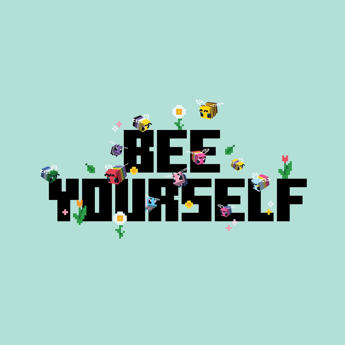 minecraftjapan's tweet photo. BEE YOURSELF
マインクラフトの世界は自分らしくいられる場所です

オープンに、ありのままの姿で、そしてのびのびと
自分らしく生き続けるからこそ
プライドもまた存在し続けるのです 🏳️‍🌈 https://t.co/xvwcgsCOcv