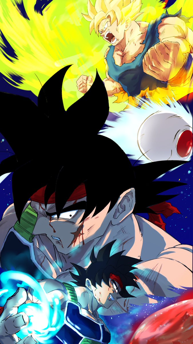 kado_kaioken's tweet photo. ＊タップ推奨‼
【交差する運命】バーダック/孫悟空
＃ドラゴンボール ＃ファンアート
＃絵師さんと繋がりたい
＃バーダック #孫悟空 https://t.co/T5s6YW0XHh