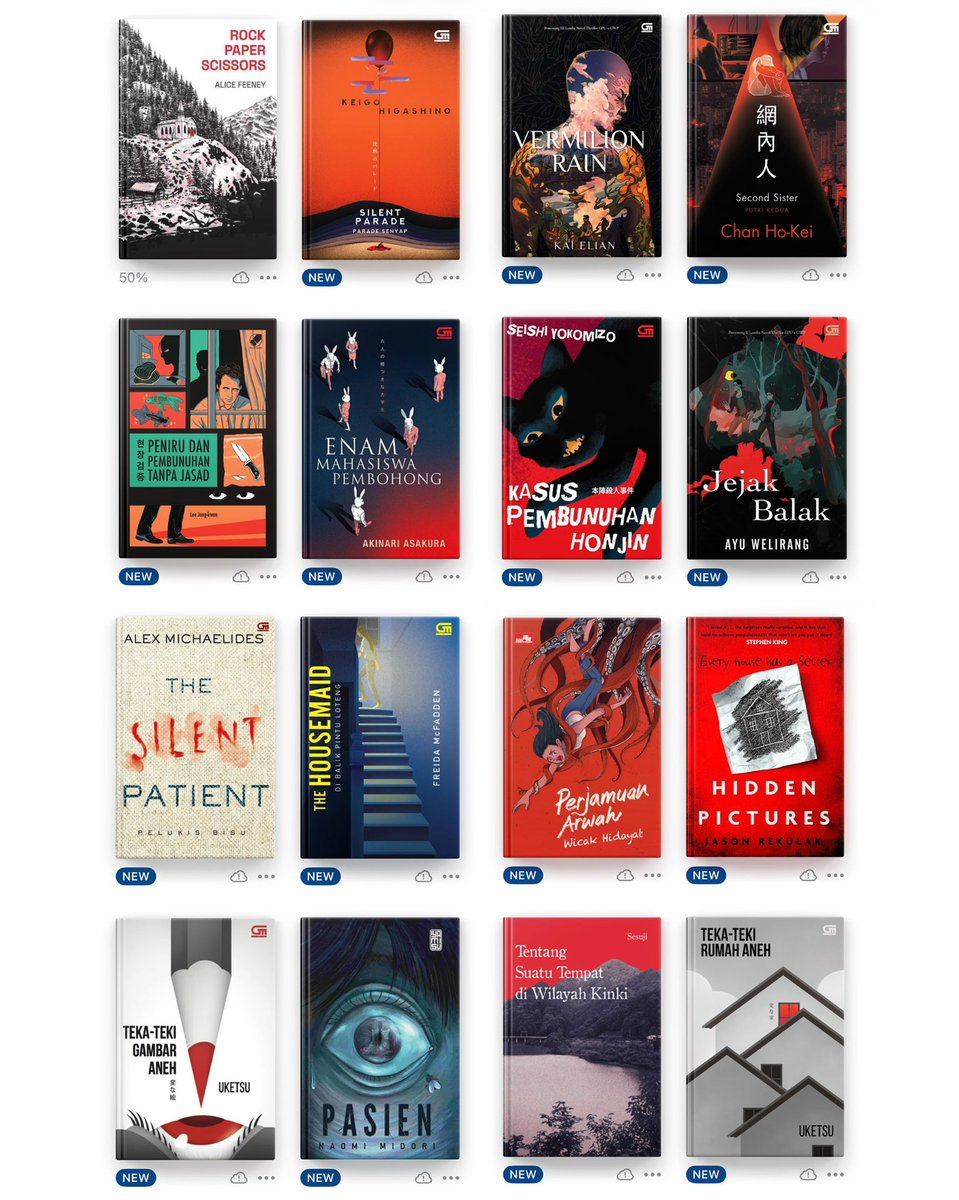 yourfewcher's tweet photo. WTS EBOOK NOVEL SERIES
☆ CTM: Crime Thriller Mystery

Pasien
Second Sister
Parade Senyap
The Housemaid
Silent Patient 
Teka-Teki Gambar Aneh | Rumah
Tentang Suatu Tempat di Wilayah Kinki

PDF EPUB Kindle | wtb jual &amp; buku ada punya cari jasa tbr e-book e book terjemahan indo eng https://t.co/vDXWiVWL5n
