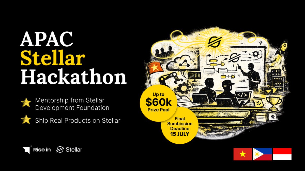 Indo_Stellar's tweet photo. Have a Web3 idea you’ve been waiting to build?

The APAC Stellar Hackathon is your chance to turn it into a real project, connect with builders across Asia-Pacific, and compete for prizes.

Here’s why you should join. 🧵👇 https://t.co/Q14ZpAAfSW