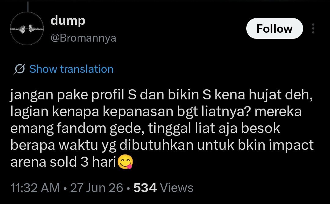 perthata's tweet photo. not gonna defend anyone, tapi kalo ss tuh yang bener deh😅😅 ini tuh akun troll yang lagi ngerep akun troll yang pake profil S, which is dia sarkas anjir
noh ss kanan gw kasih lengkapnya, kurang kurangin deh mlintir kek gini apalagi kalian lagi happy happy kan harusnya https://t.co/7A67osNMKi