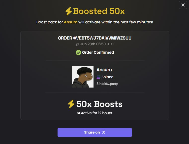 ansum_sol's tweet photo. add another 50x boost for $Ansum https://t.co/SD6D2OkWBT