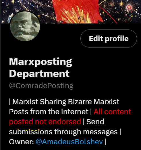 Marxposting Department tweet media