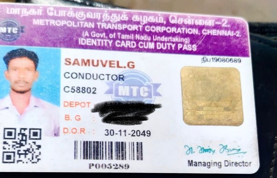 ramk8060's tweet photo. 25.06.2026 அன்று தலைமைச் செயலகத்தில் நடைபெற்ற விழாவில், மாநகரப் போக்குவரத்துச் கழகம் (MTC) மற்றும் இதர 6 அரசுப் போக்குவரத்து கழகங்களைச் சார்ந்த 300 புதிய பேருந்துகளை மாண்புமிகு தமிழக முதல்வர் அவர்கள் தொடங்கி வைத்தார். மேலும், TN 01 AN 6303 என்ற எண் கொண்ட மாநகரப் பேருந்தில் மாண்புமிகு முதல்வர் அவர்கள் பயணமும் மேற்கொண்டார்.

​அப்பொழுது, அந்தப் பேருந்தில் பணிபுரிந்த ஓட்டுநர் மற்றும் நடத்துனர் விவரங்கள் 👇

​ஓட்டுநர்: திரு. டெல்லிபாபு. B (பணி எண்: D57694)

​நடத்துனர்: திரு. சாமுவேல் (பணி எண்: C58802)

​இவர்கள் இருவரும் அம்பத்தூர் பணிமனையைச் சேர்ந்த நிரந்தரப் பணியாளர்கள் (Regular Employees) ஆவர். இவர்களின் அடையாள அட்டைகளும் இத்துடன் இணைக்கப்பட்டுள்ளன.

​எனவே, இது குறித்து சமூக வலைத்தளங்களில் பரப்பப்பட்ட செய்தி முற்றிலும் உண்மைக்கு புறம்பான, தவறான செய்தியாகும் என்பதைத் தெரிவித்துக் கொள்கிறேன்.