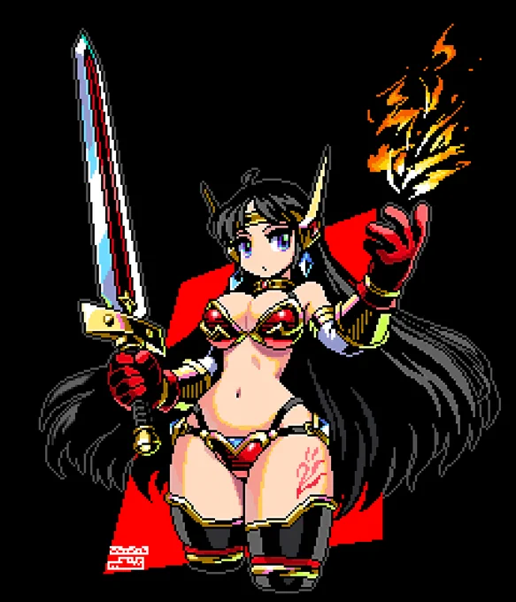 4年位前に描いたドット絵です たまには昔の再掲もいいかなと思ったり