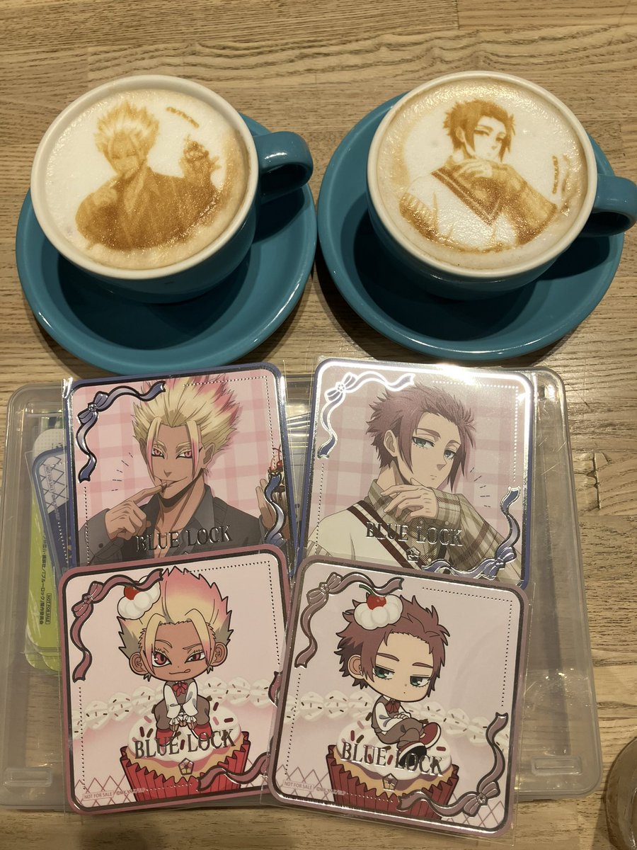 blossoms_maple's tweet photo. 今日も行ってきた(*'-'*)ﾉ"

友人の胃袋借りて俺の胃袋は軽傷で済みましたw等身コースターの凪だけ来なかったけど友人に丸投げして募集してもらってるw
特典との異種交換がメインになりそうw

4枚目の缶バッジデコるやつ…名前出てこない🤨
…作った‼️
写真越しだと上手く作れた気がする📸 https://t.co/3vNsNZsyWS