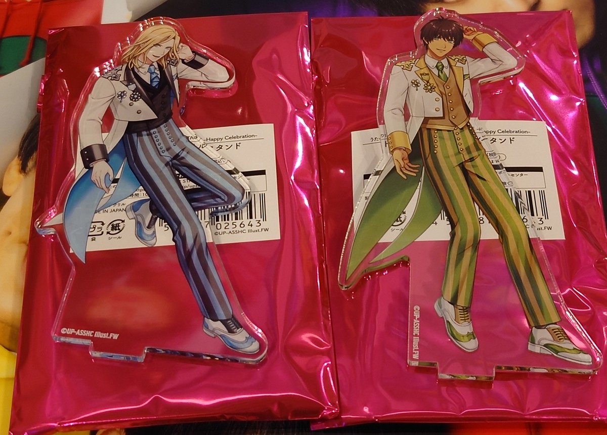 sai0721's tweet photo. 【交換】うたプリ ASSHC ディレイ  アクスタ メタリックテープ

(譲)
メタリックテープ→翔､カミュ
アクスタ→セシル､カミュ

(求)
メタリックテープ→真斗､レン
アクスタ→真斗

本日または7/4､5Tジョイ京都での手渡し、または郵送希望です。
検索からも気軽にお声掛け下さい。 https://t.co/gNAveJ46hF