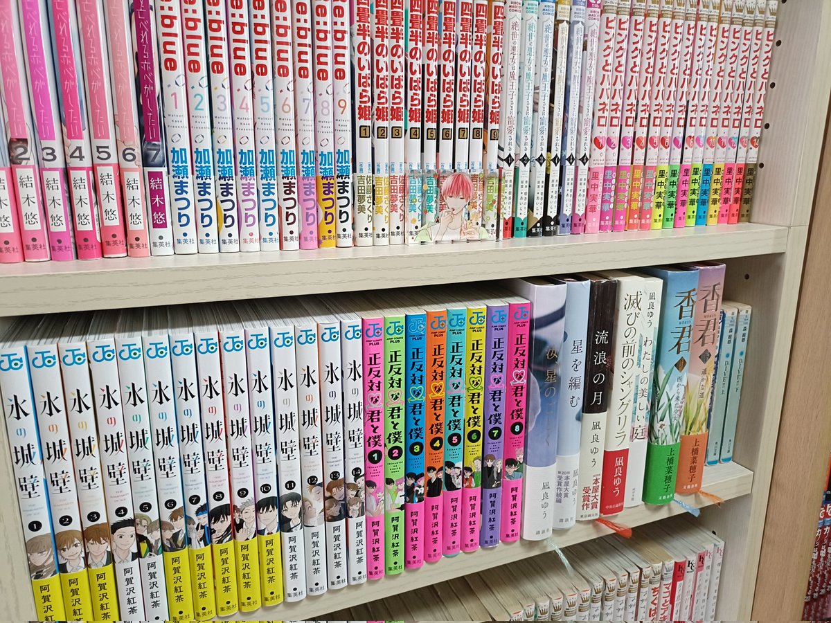 1部の本棚を整理してました(^_^;) 最近は、アニメを観て気になるものを