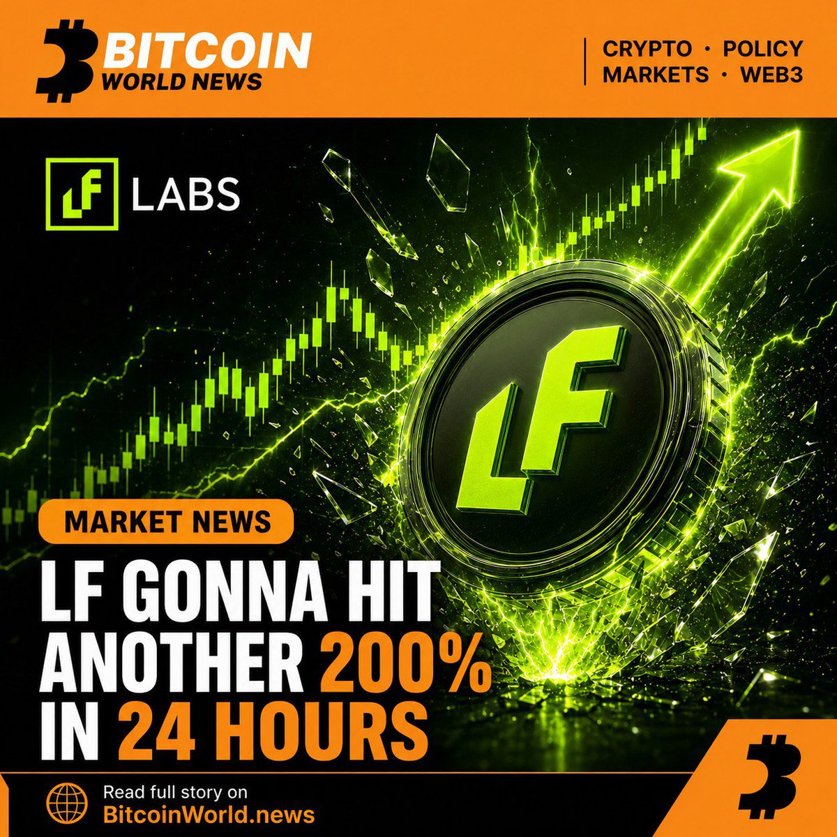 BitcoinWorldN's tweet photo. LF is heating up fast. 🔥

New holders are coming in, today’s burn is adding pressure, and the team has announced a big surprise for tomorrow.

On top of that, the 5th anniversary is only 32 days away with 5 new listings lined up.

#LFLabs #Crypto #Altcoins #TokenBurn #BullRun https://t.co/OrJmqMqa87
