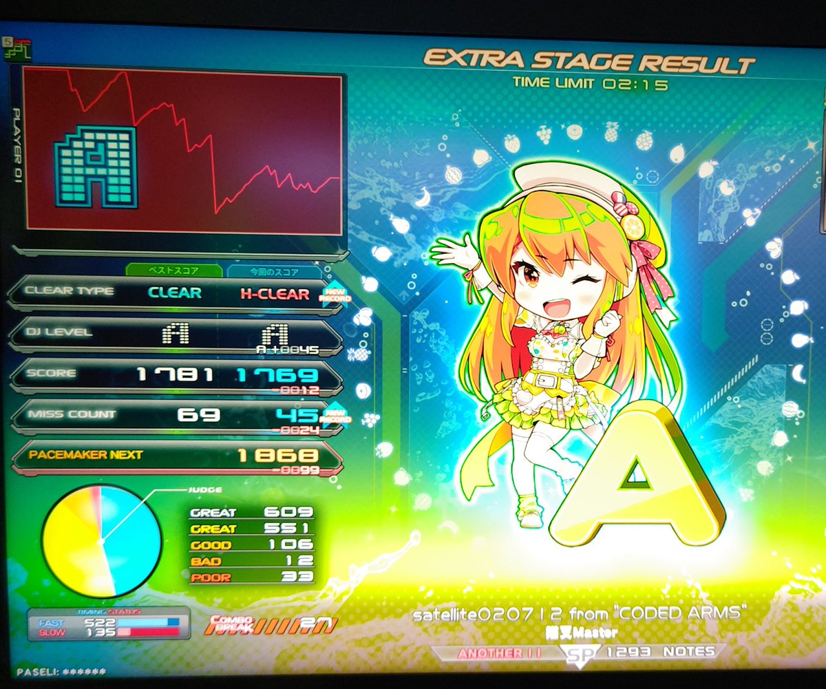 cieltk3's tweet photo. 12の曲は1曲だけ。後は11の更新。
🟩Xperanza
🟥SEQUENCE CAT
🟥Sarutobi Champion is 拙者
🟥satellite020712 from "CODED ARMS"

SEQUENCE CATは昔苦手だったなぁ…八段のころとか、どう押せばいいのか全く分からなかった🤔 https://t.co/gGRKdn3g4q