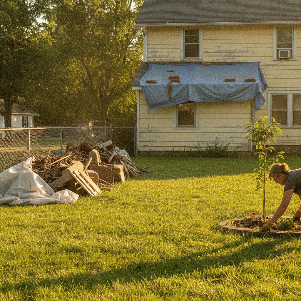IWTMYL's tweet photo. Two years after a storm, when survivors need help most, volunteers have often moved on. Here's why yard care becomes invisible—and why it shouldn't.

https://t.co/EiXicKGcgP

#JuneteenthDayOfService #FlagDay #WeatherSafety #StormReady https://t.co/CrDKiNjfpb