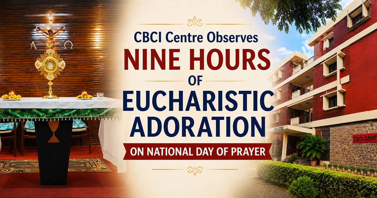 CBCIOFFICIAL's tweet photo. CBCI Centre Observes Nine Hours of Eucharistic Adoration on National Day of Prayer

https://t.co/D20kQqig44 https://t.co/2Q8ZaTX5gt
