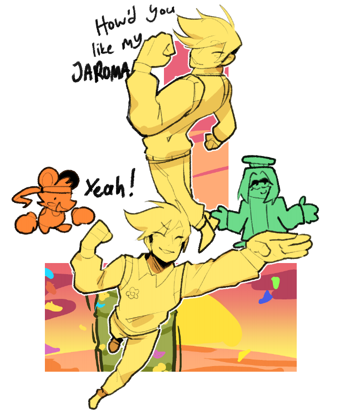_xiya21's tweet photo. Yeah! *you can hear invincible wobble sound from the distance*

#deltarunespoilers #deltarune https://t.co/xxgRo1eQ1t