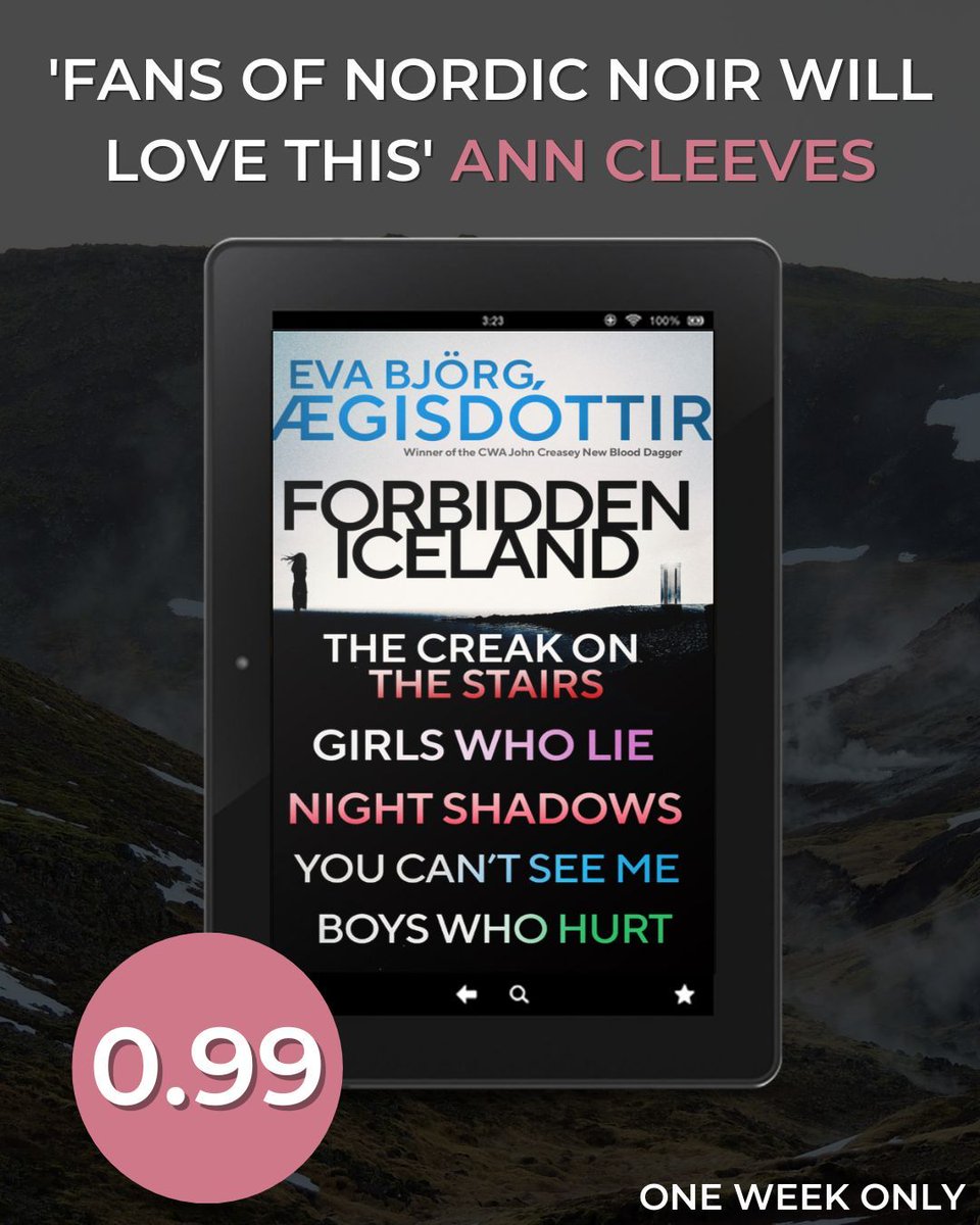 OrendaBooks's tweet photo. FIVE books. ONE incredible deal. 99p for a short time only. 😱❄️

Catch up on @evaaegisdottir’s bestselling #ForbiddenIcelandSeries (tr. by Victoria Cribb) before the finale lands this September!

👇DOWNLOAD NOW👇 
🔗https://t.co/3XWcSpzVxl

#TeamOrenda #99pBooks #NordicNoir https://t.co/Jy4dl3GqCw