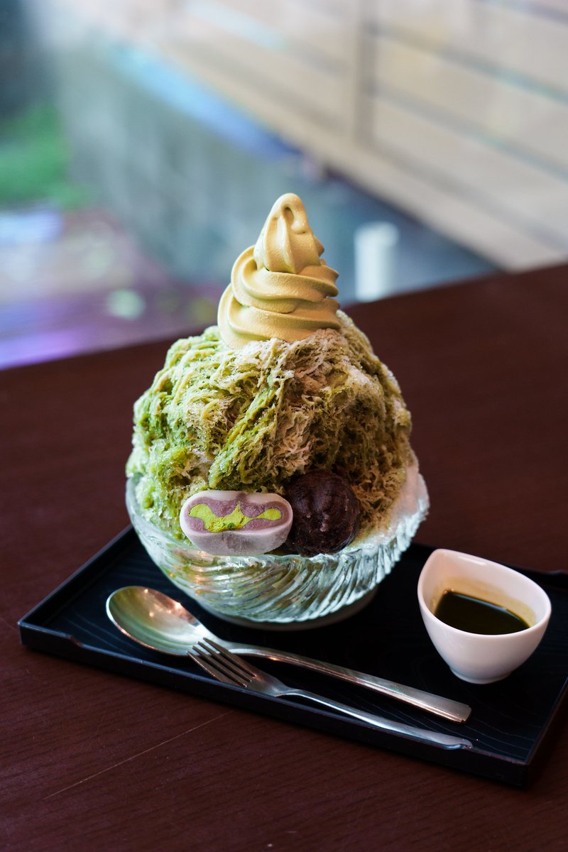 ojigi718's tweet photo. シンプルイズベストの抹茶かき氷
雅正庵のスペシャル雅正金時 https://t.co/YTSd7Hxu4c