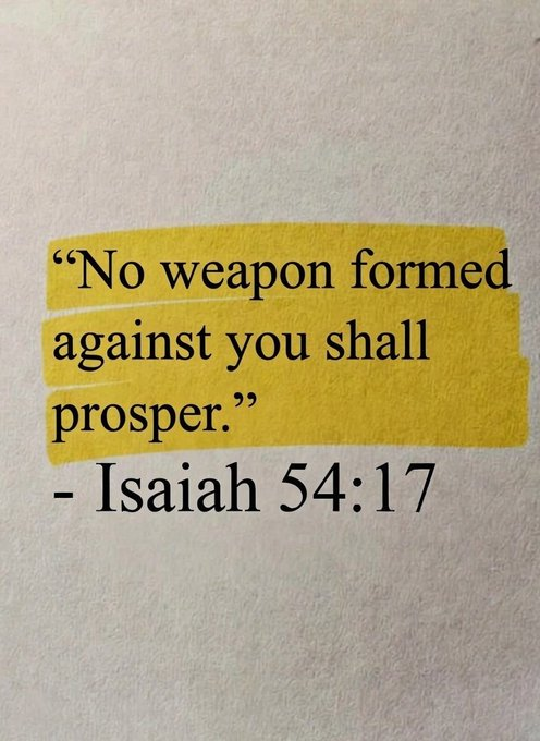 Oh_DearLord_'s tweet photo. Isaiah 54:17 https://t.co/TAqwfZ8eCo
