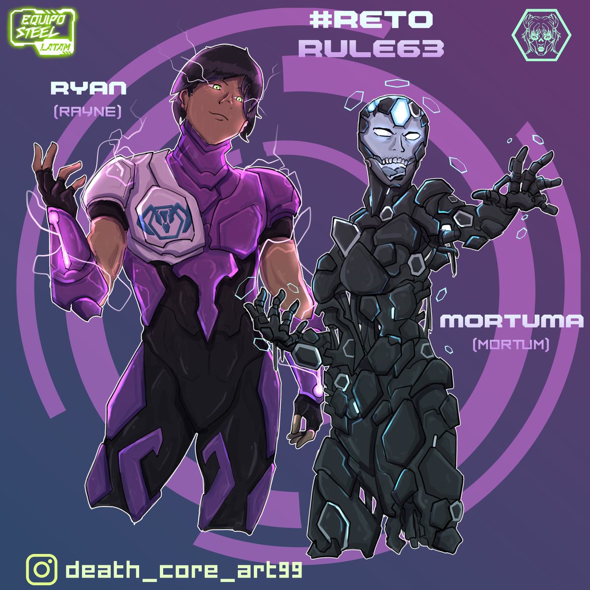 DeathCo03389454's tweet photo. Tercera y ultima aportación para el reto #RETOREGLA63 hice a Tempestra y Mortum, quedaron lindos, espero lo disfruten #maxsteel #nostalgia #fanart #maxsteelfanart https://t.co/YlrxdeOAeO