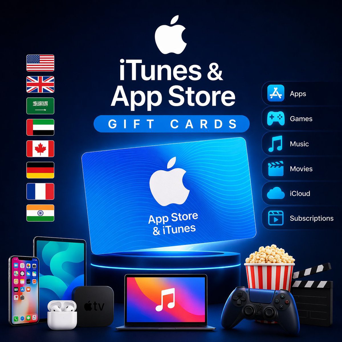 Get your App Store & iTunes Gift Card Instantly 📱 We provide gift cards ...