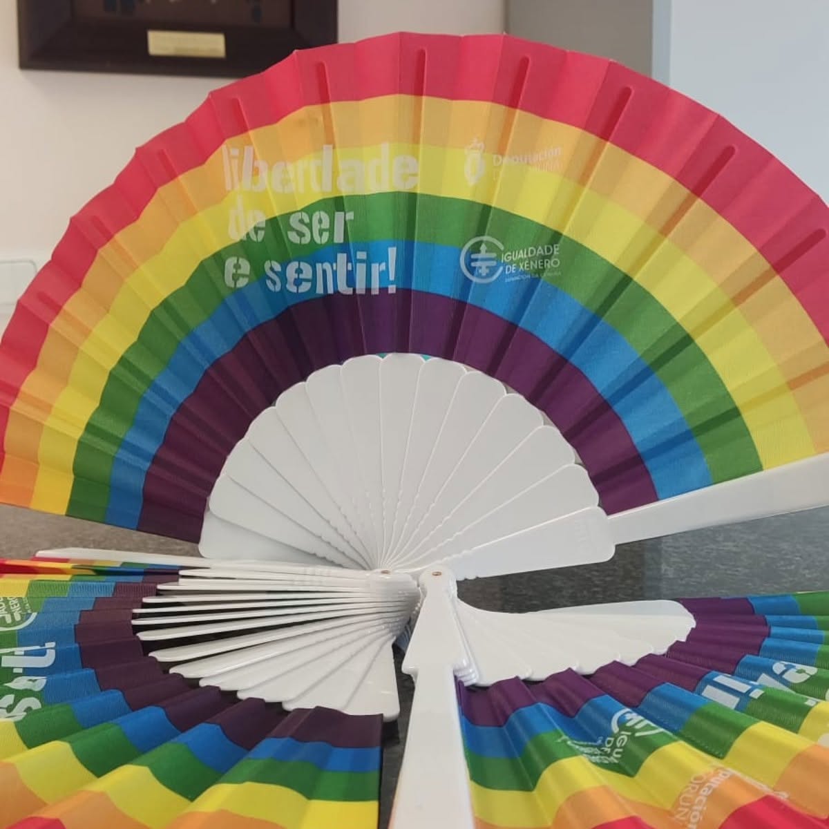 AngelAlvario's tweet photo. 📷A bandeira do arco da vella loce desde hoxe no balcón da Casa Consistorial. Co gallo da celebración o 28 de xuño do Día internacional do Orgullo LGTBI, o Concello de #Neda adheriuse ao manifesto da FEMP, referendando así o compromiso municipal de seguir defendendo a igualdade https://t.co/qiTDVc8Gp9