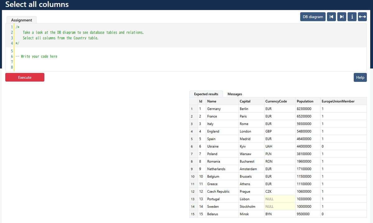 HardModeDE's tweet photo. SQLの練習サイトでかなり良いの見つけた。

「SQL Climber」
・初級〜上級までレベル別
・練習問題が331問と豊富
・DBにSQLを書いて実行、結果まで確認できる
SQLは座学より実戦なので、手を動かせる環境はかなりおすすめ。 https://t.co/DdmzYqf8Jd
