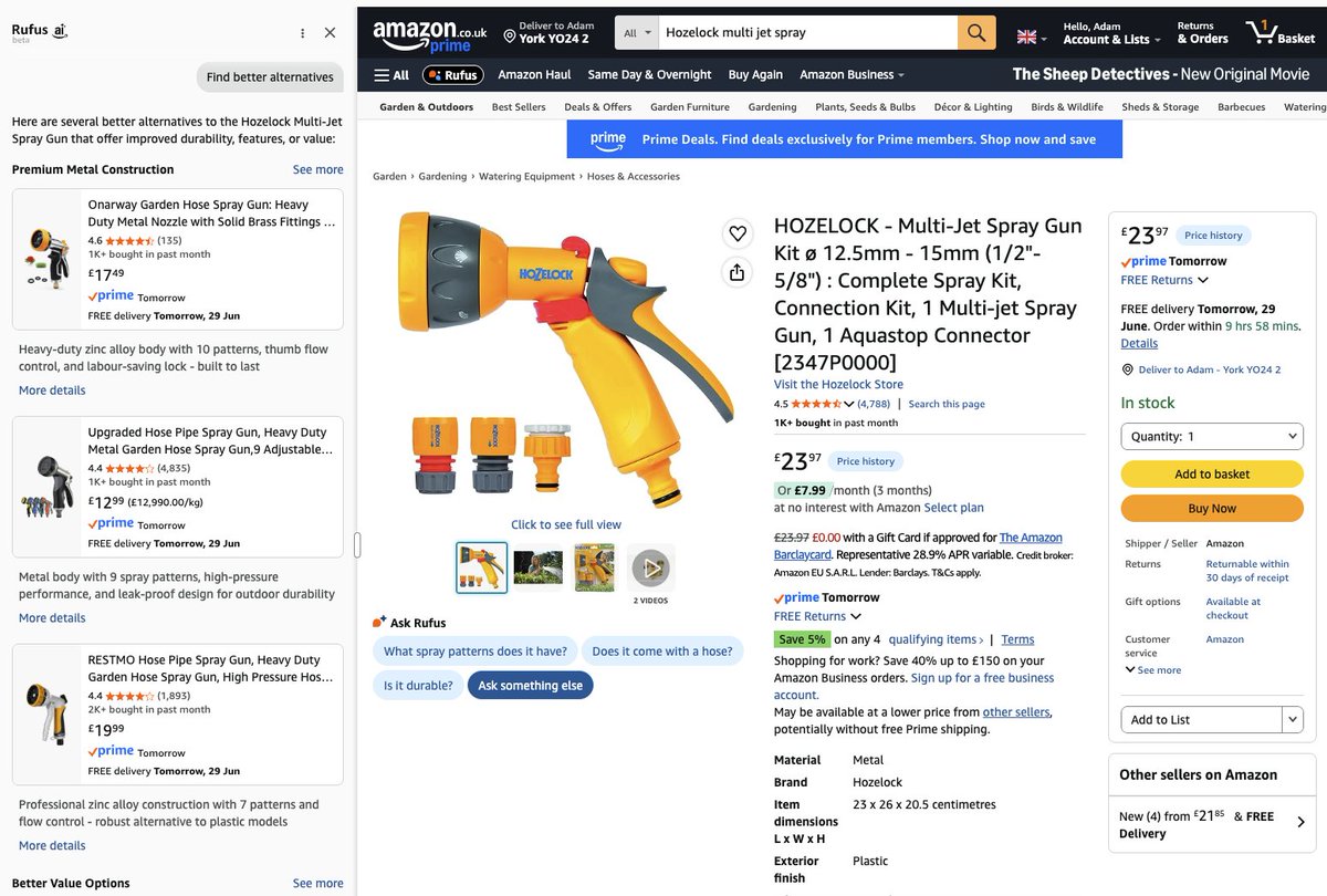 Adoubleagent's tweet photo. ...it their AI agent can give you product comparisons. https://t.co/xEQER6GFjj
