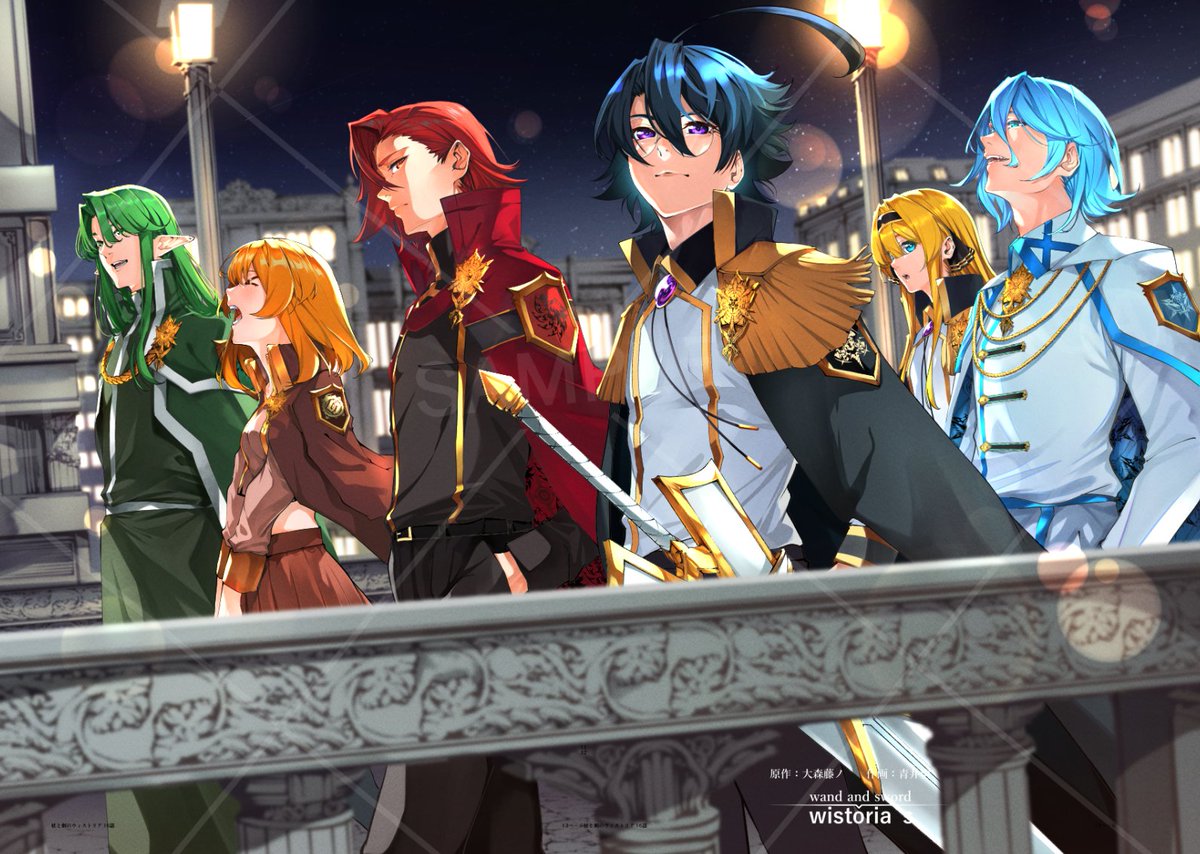 Aoi_00008's tweet photo. シーズン２Blu-rayも描き下ろしさせて頂きました！！
上下巻揃うと絵が完成する仕組みです！！！

ぜひ小野さんのめちゃくちゃ素敵な表紙と一緒にお楽しみください！！！
＃杖と剣のウィストリア https://t.co/jA4hKbFZvB