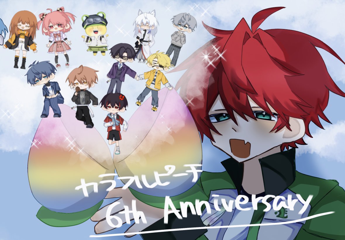himanapan_'s tweet photo. 6周年おめでとうございます🍑💖
 #からぴち 
 #ぴちあーと 
 #からぴち６周年  
 #カラフルピーチ６周年 https://t.co/oUnrLS6M7y