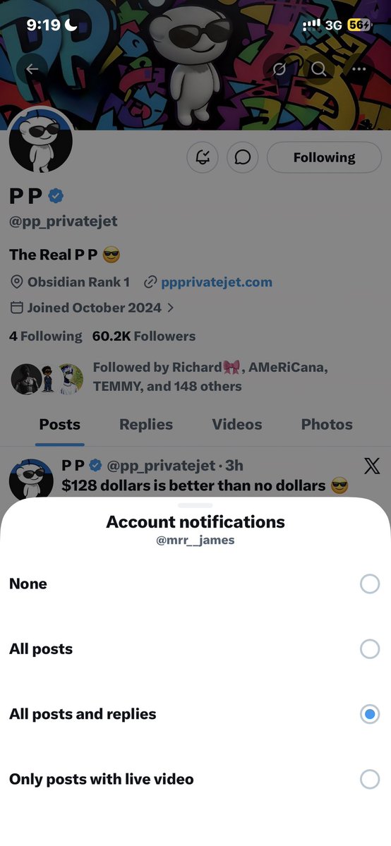 mrr__james's tweet photo. @ifwraviel @pp_privatejet Active chief
Hopefully I get picked

G4jBJGAjysy4X1LxKXMJmXb3imc7PxFwzfR7YnvNb7G7 https://t.co/WNQuMZSOkD
