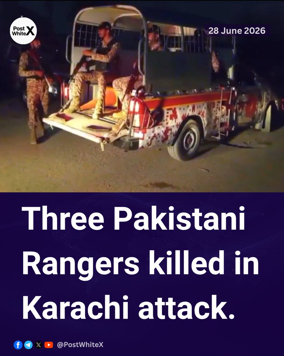 PostWhiteX's tweet photo. Three Pakistani Rangers killed in Karachi attack — Dawn

#Rangers #Pakistan https://t.co/UXjNyE3piY